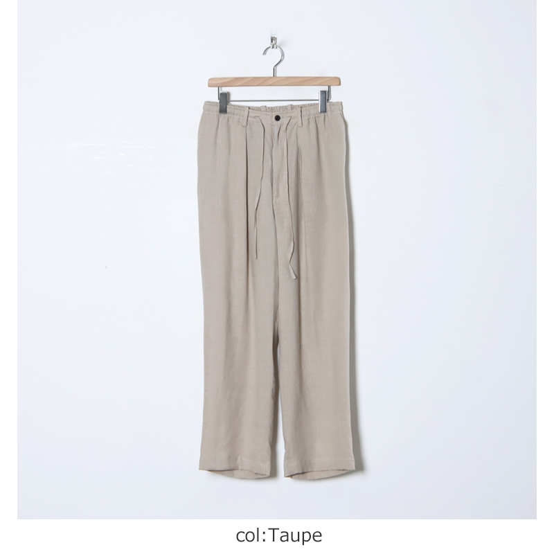 MARKAWARE (マーカウェア) HEMP SHIRTING CLASSIC FIT EASY PANTS