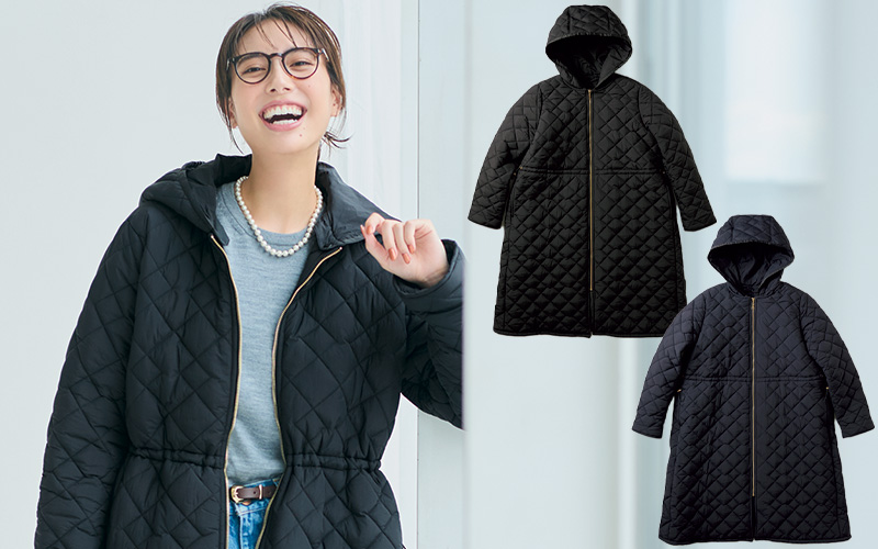 きれいめキルティングフーディコートがあればこの冬のアウター問題が