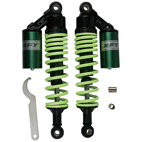 リアサスペンション タンク 320mm グリーン - バイク