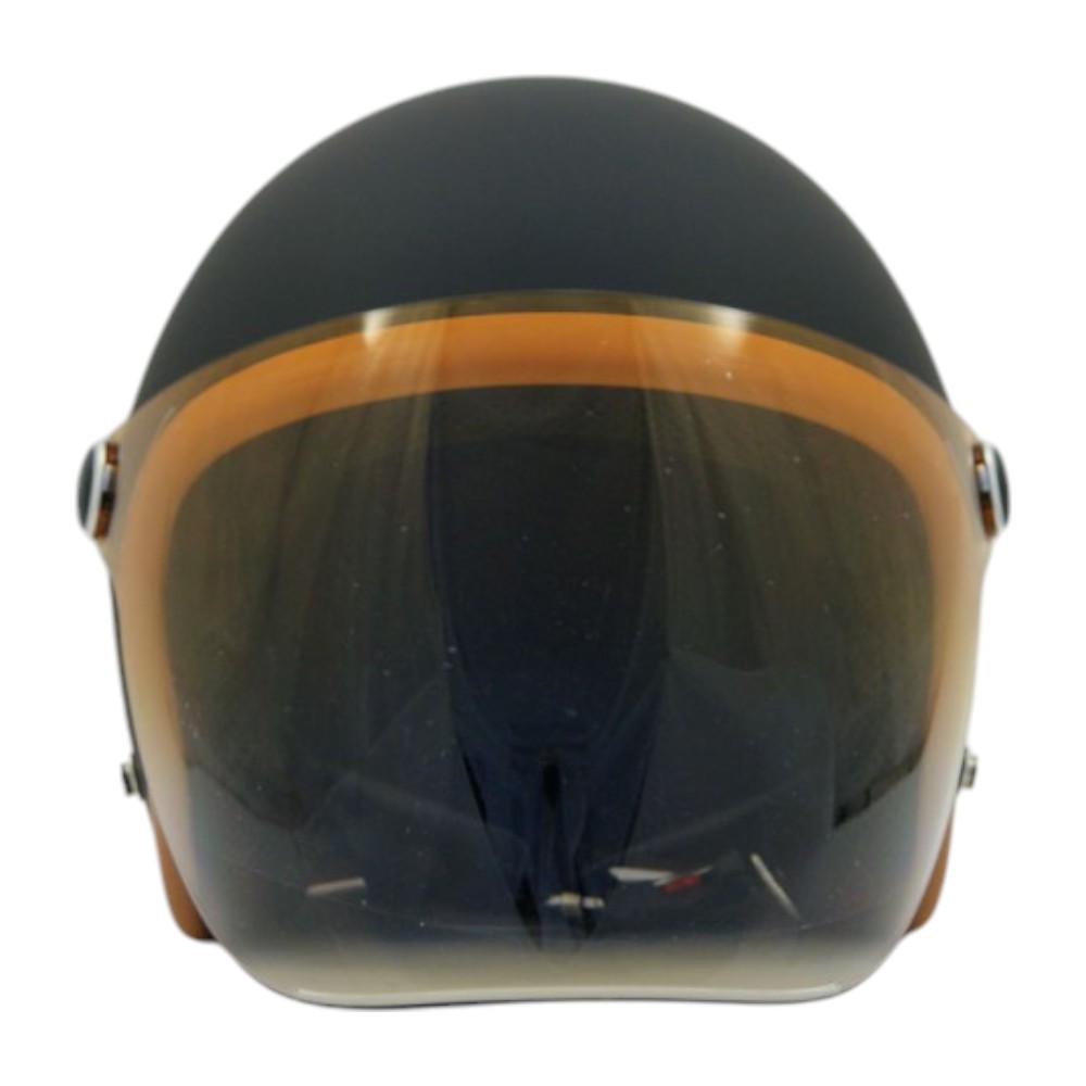 SL-001 FLOWER ジェットヘルメット マットブラック - バイク