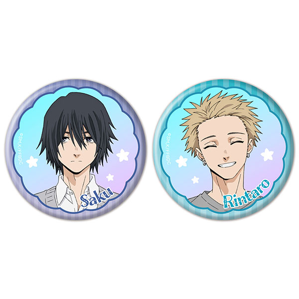 TVアニメ『薫る花は凛と咲く』オーロラ缶バッジ2個セット 夏沢朔＆紬凛