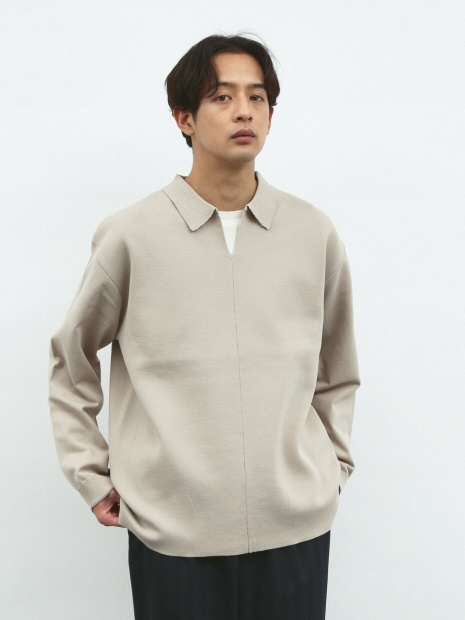 ナチュラルストレッチ】スキッパー ニットポロシャツ｜OUTLET (MEN'S