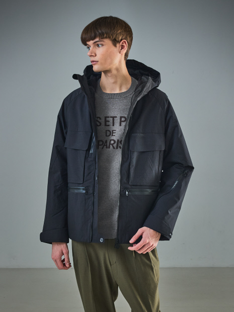 CAPE HORN】ANTARTICA シンサレート中綿ブルゾン / フーデットダウン