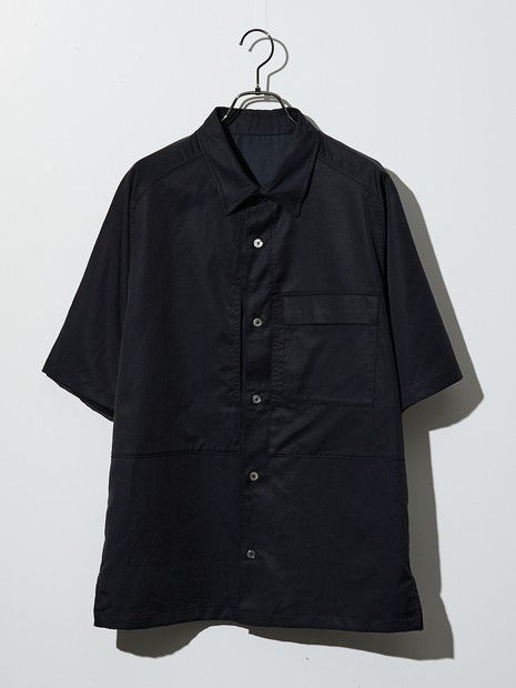 セットアップ対応】フィブリル パッチワーク 半袖シャツ｜DESIGNWORKS