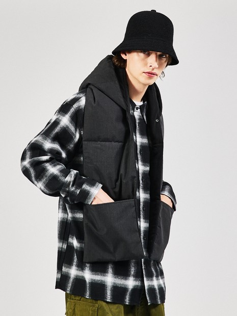 NANGA/ナンガ】×TEMPRA HINOC DOWN MUFFLE/フード付きダウンマフラー