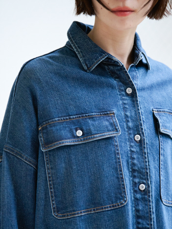 Healthy denim / ヘルシーデニム】Almond / デニムシャツ / オーバー