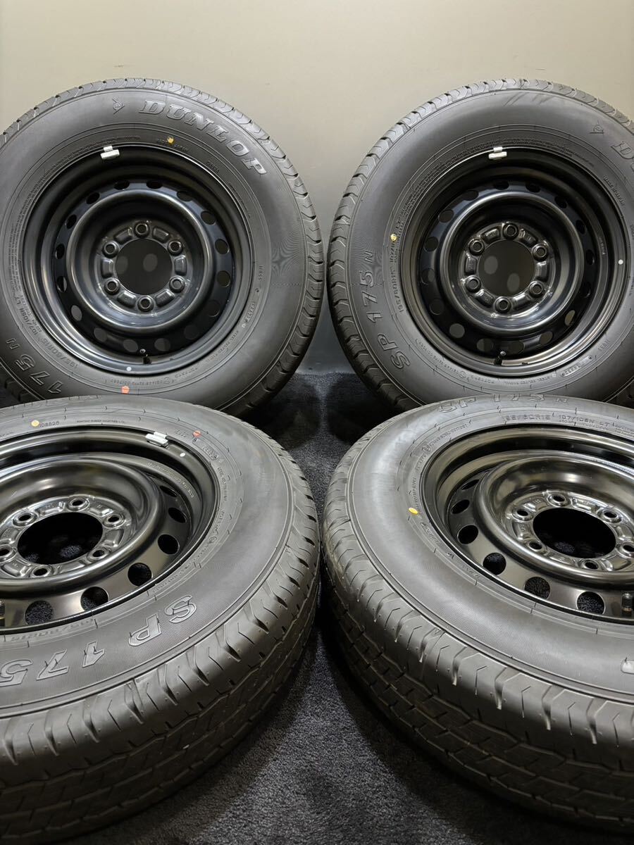 未使用に近い】☆195/80R15 107/105N LT DUNLOP/SP175 23年製 新車外し