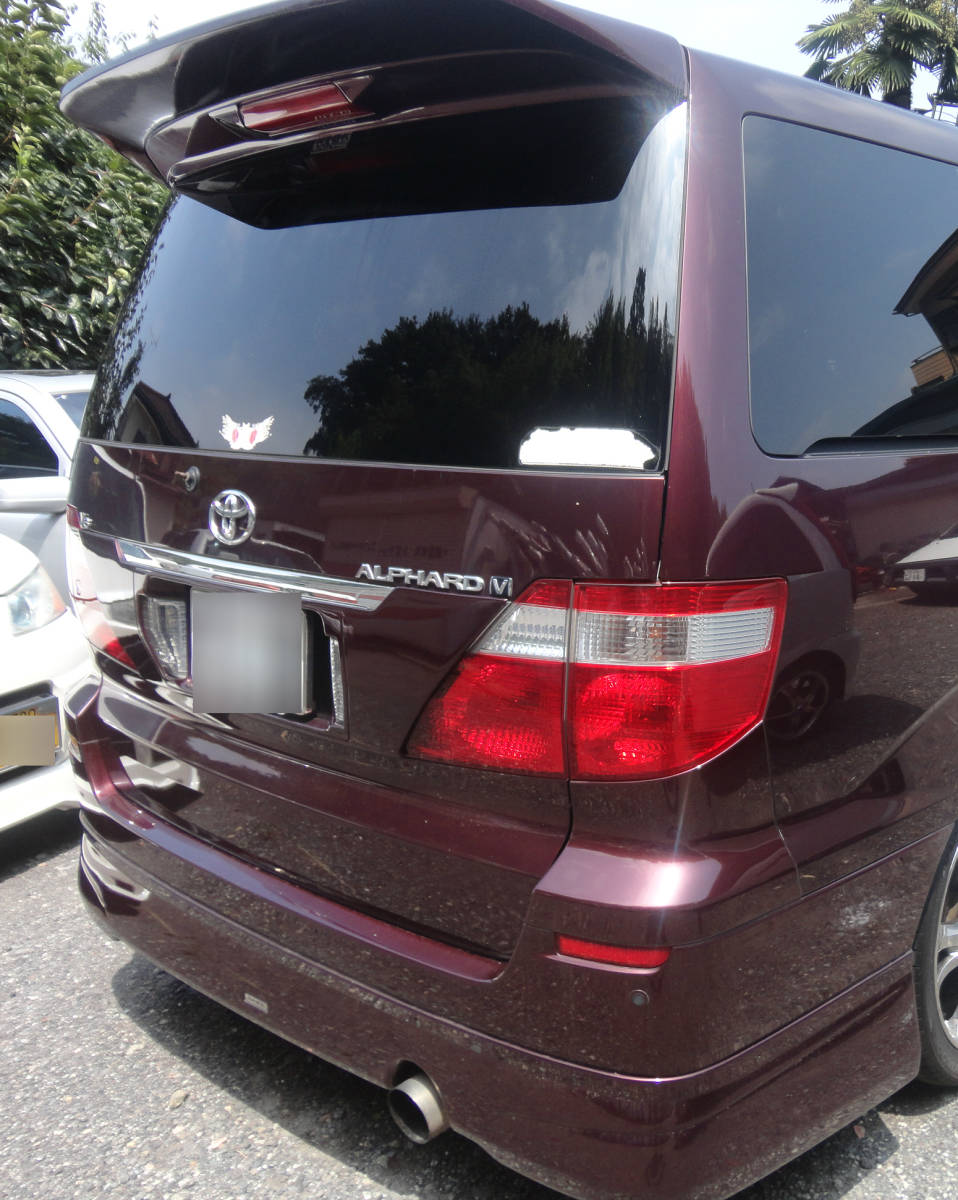 アルファード 10系 前期・後期 社外リアウイング GARAXハイマウント付き