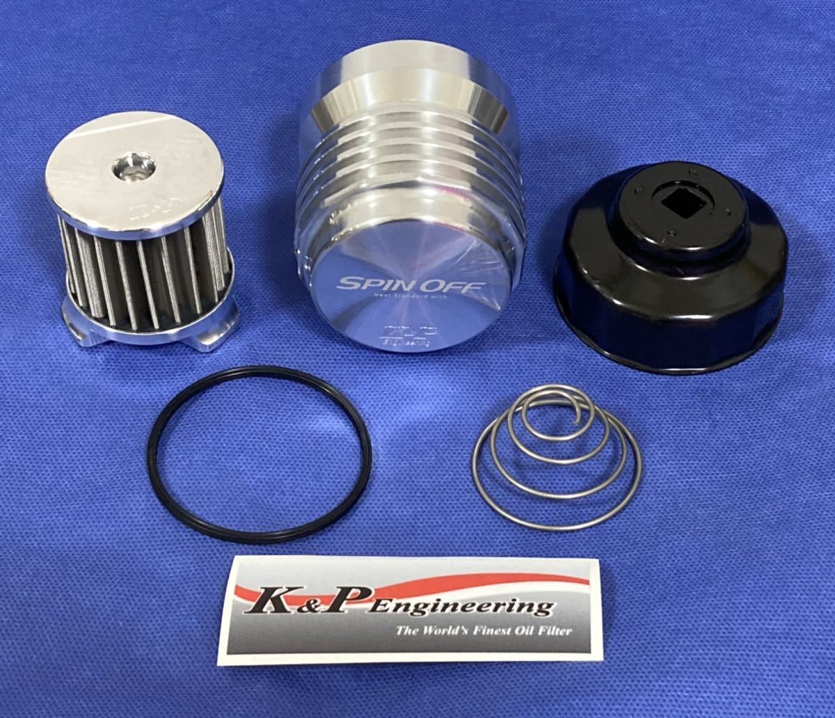 新品】K&Pエンジニアリング高性能オイルフィルター× SPIN-OFF 帯電防止