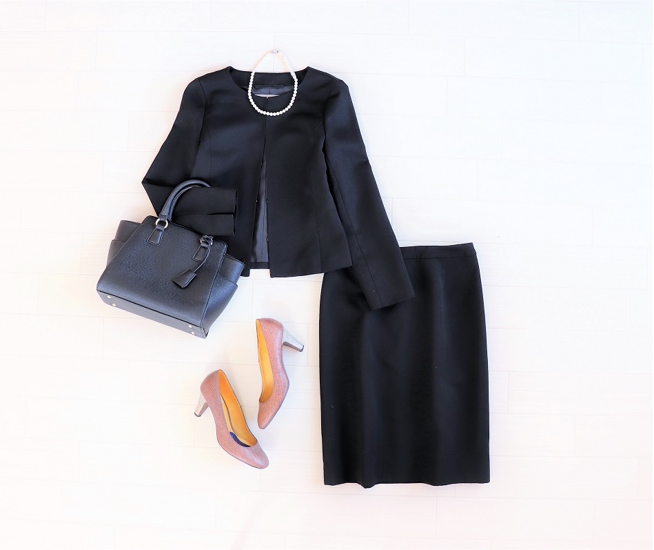 ユナイテッドアローズUNITED ARROWS*ノーカラージャケット・スカート