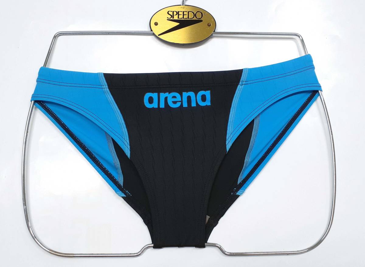 レア】アシックス 競泳水着 Mサイズ 青 ハイドロCD 競パン Vパン