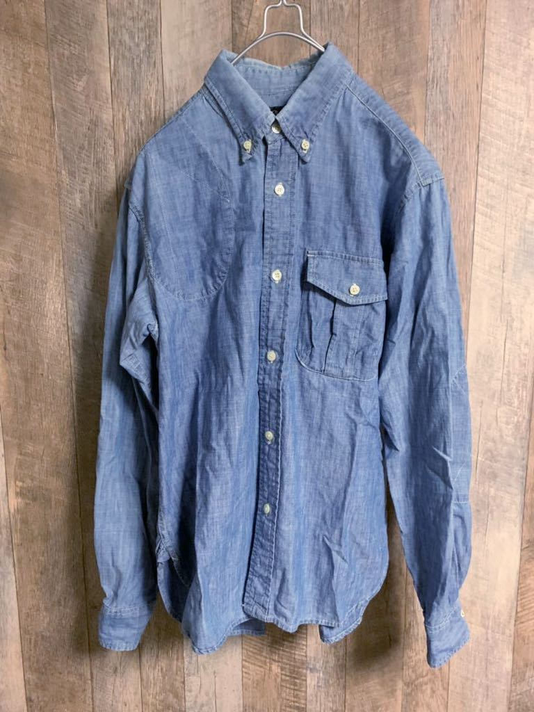 Nepenthes Woolrich Woolen Mills シャンブレーシャツ S ネペンテス