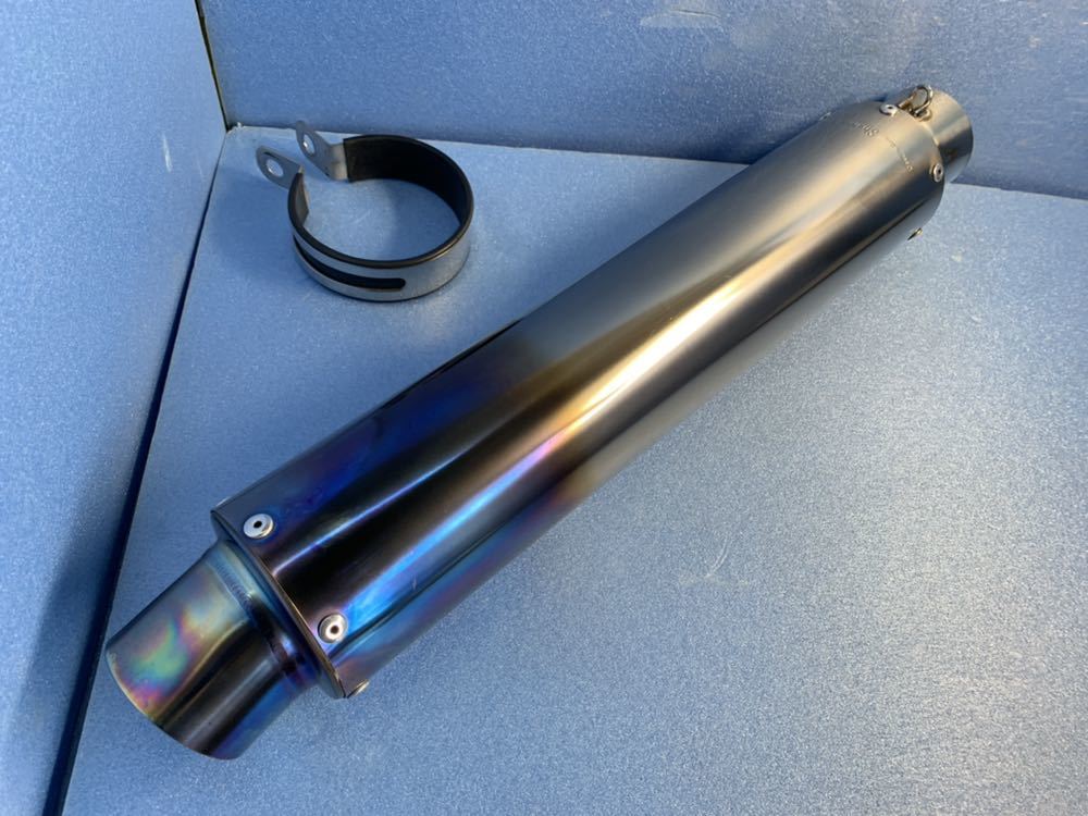 ☆絶版 しゃぼん玉 汎用チタンサイレンサー 60.5Φ 85Φx400mm☆の落札