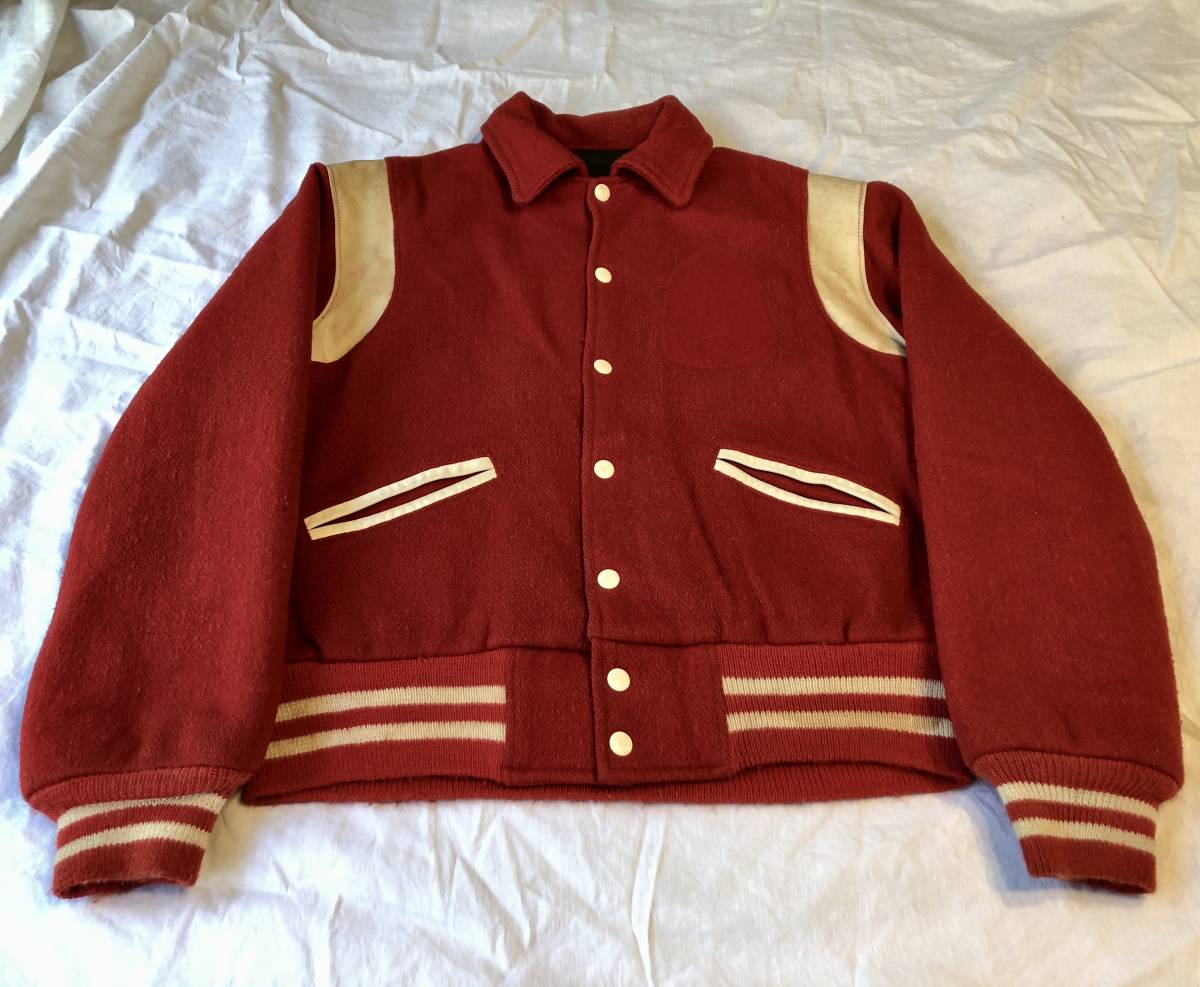 60s ヴィンテージ テディ ジャケット エディスリマン 50s スタジアム