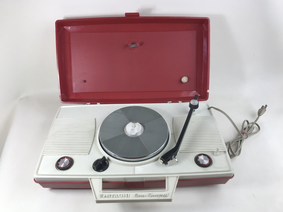 日立 真空管式ラジオ 電蓄 レコードプレーヤー SPレコード レトロ 昭和