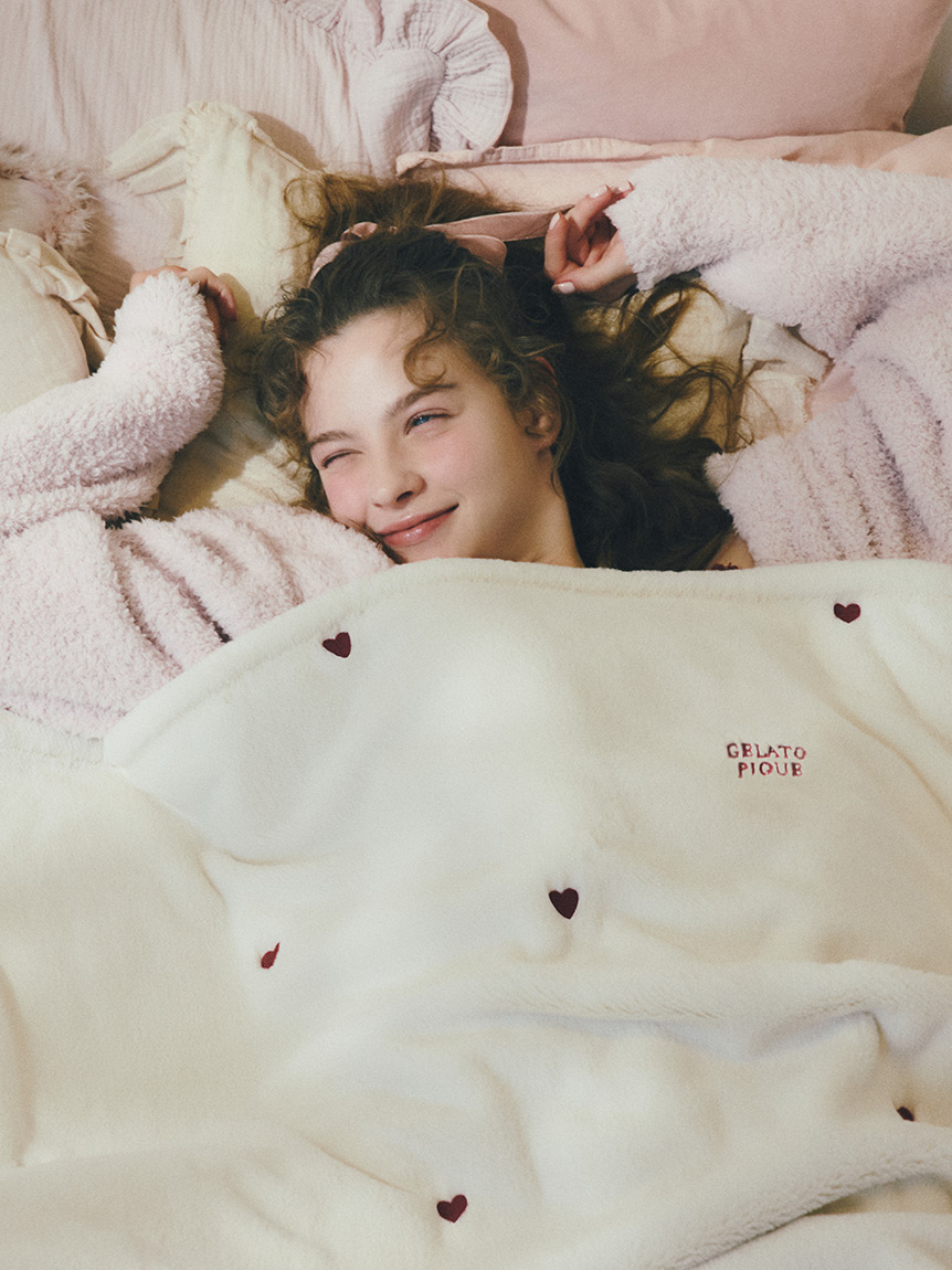 m*n様 gelato pique CAT柄プリント毛布 ピンク F ジェラート