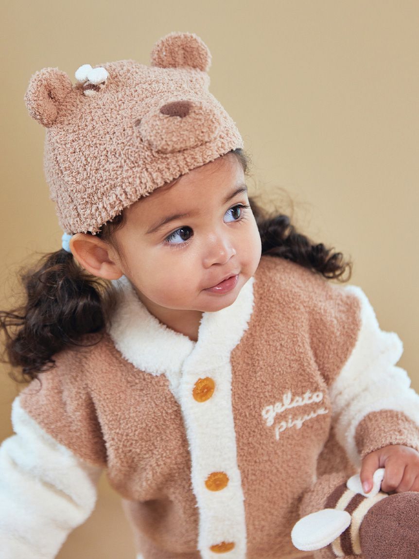 BABY】ベビモコはちみつベアピケジャン(ポンチョ・パーカ)｜ルーム