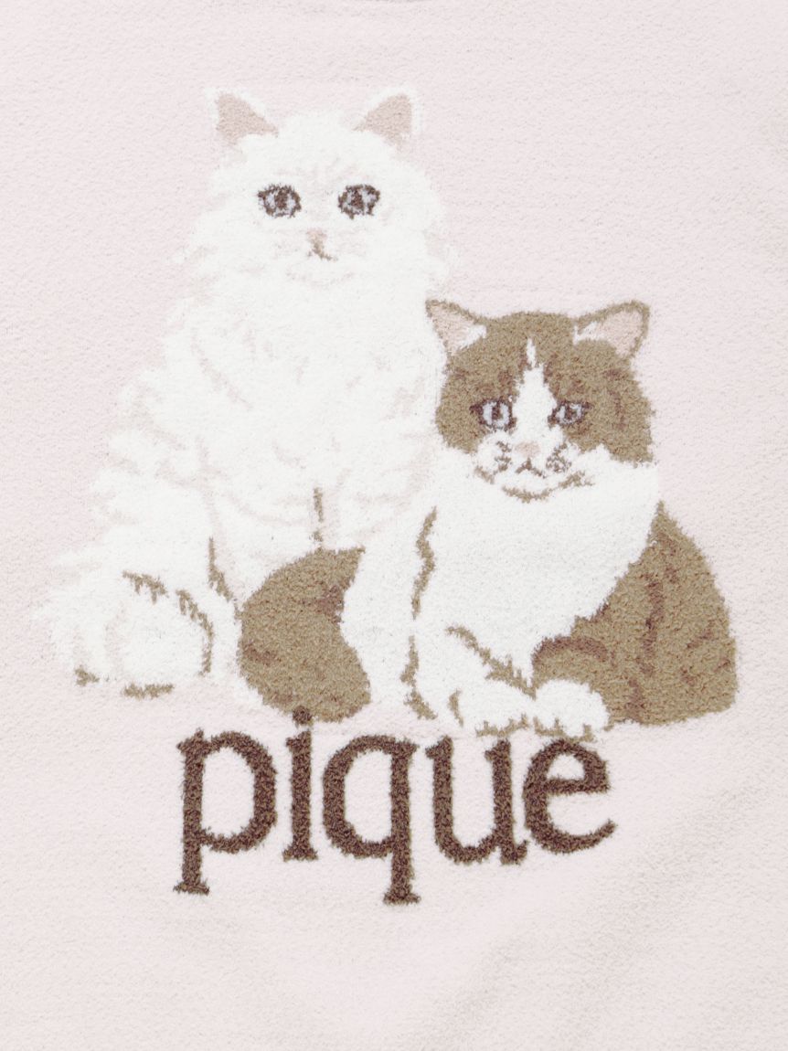 JUNIOR】エアリーモコキャットジャガードプルオーバー&ショートパンツ