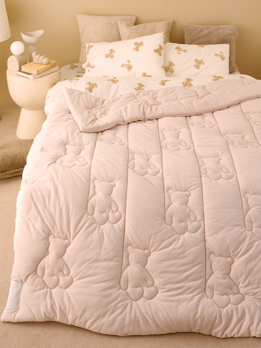 Sleep】ベア柄2点セット（セミダブル）(寝具セット)｜ルームウェア