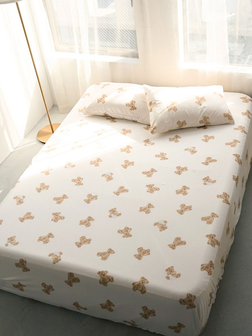 Sleep】ベア柄3点セット（シングル）(寝具セット)｜ルームウェア