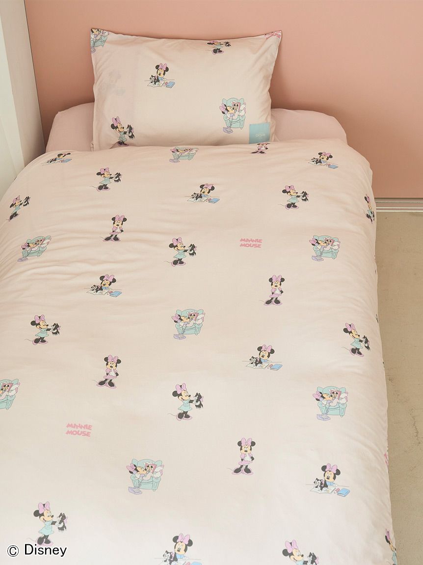 Sleep】Mickey&Minnie / プリント2点セット（シングル）(寝具セット