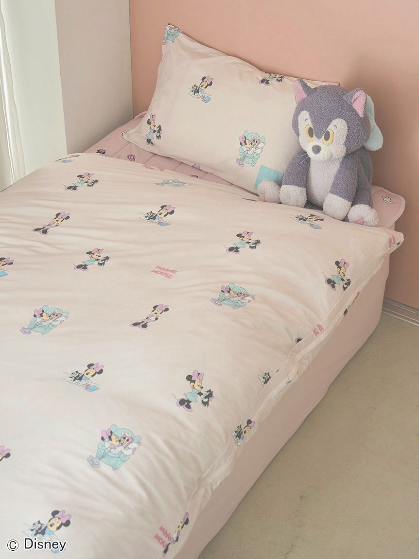 Sleep】Mickey&Minnie / プリント2点セット（シングル）(寝具セット