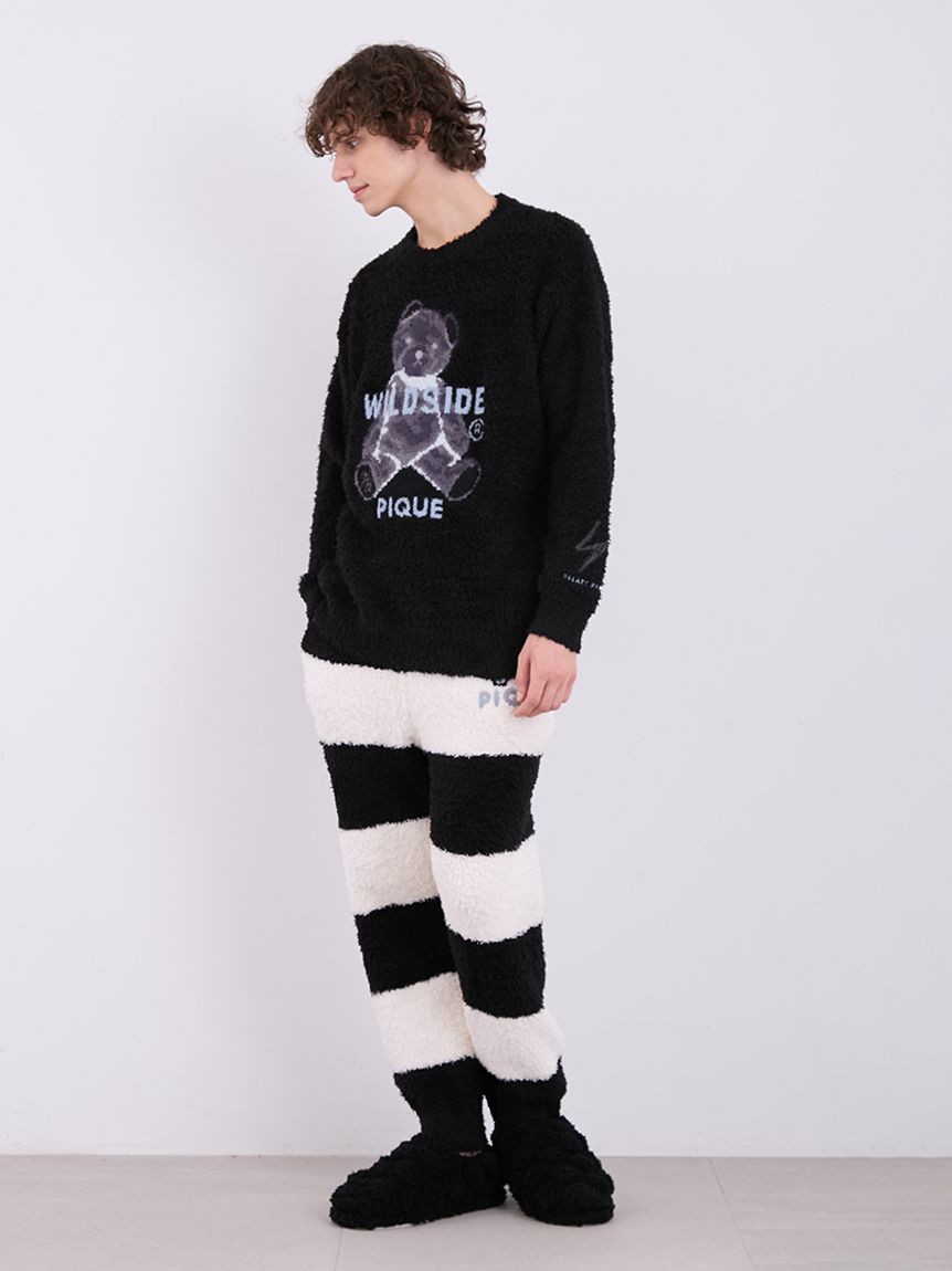 WILDSIDE】【UNISEX】ジェラートベアジャガードプルオーバー(トップス