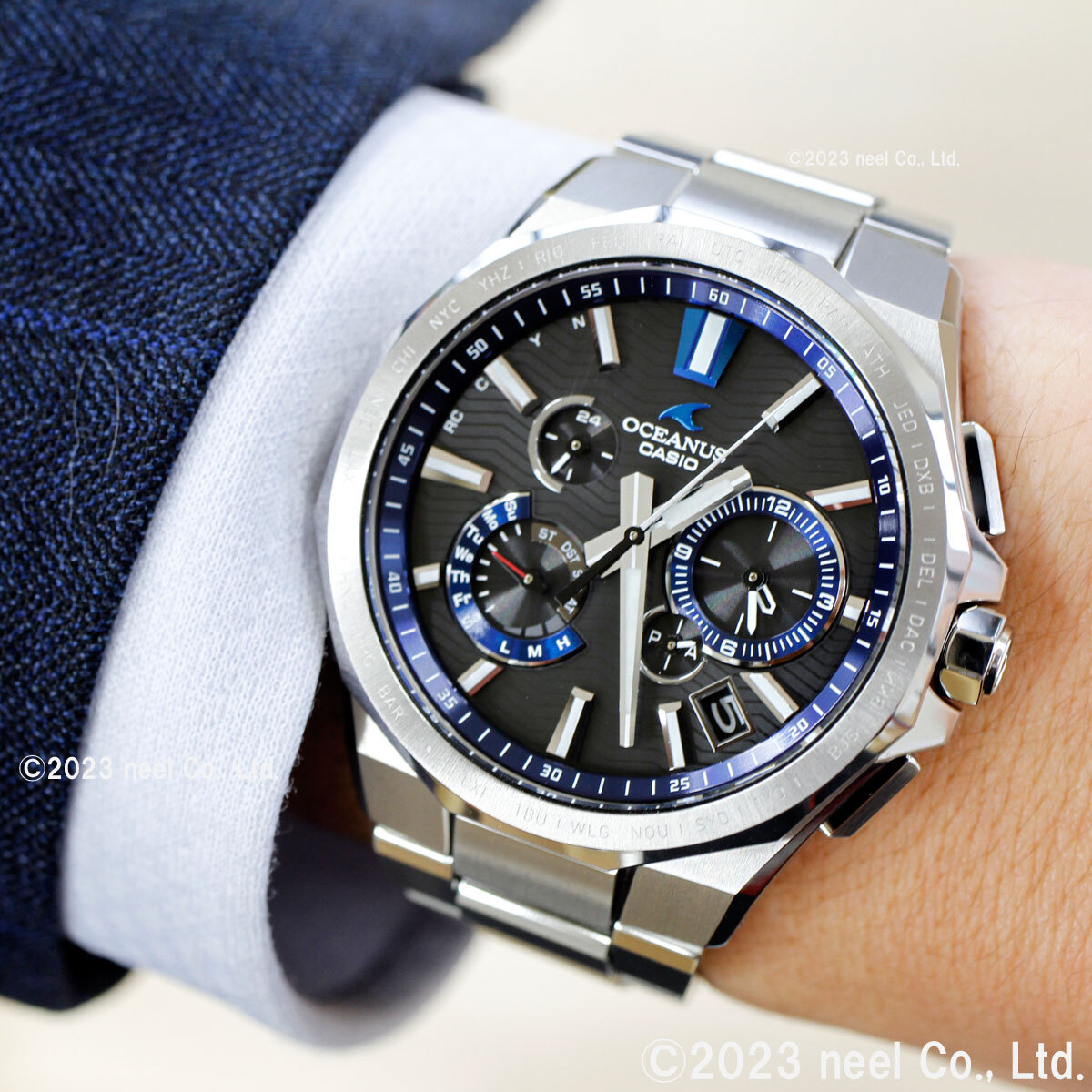 カシオ オシアナス 電波 ソーラー 腕時計 メンズ タフソーラー CASIO