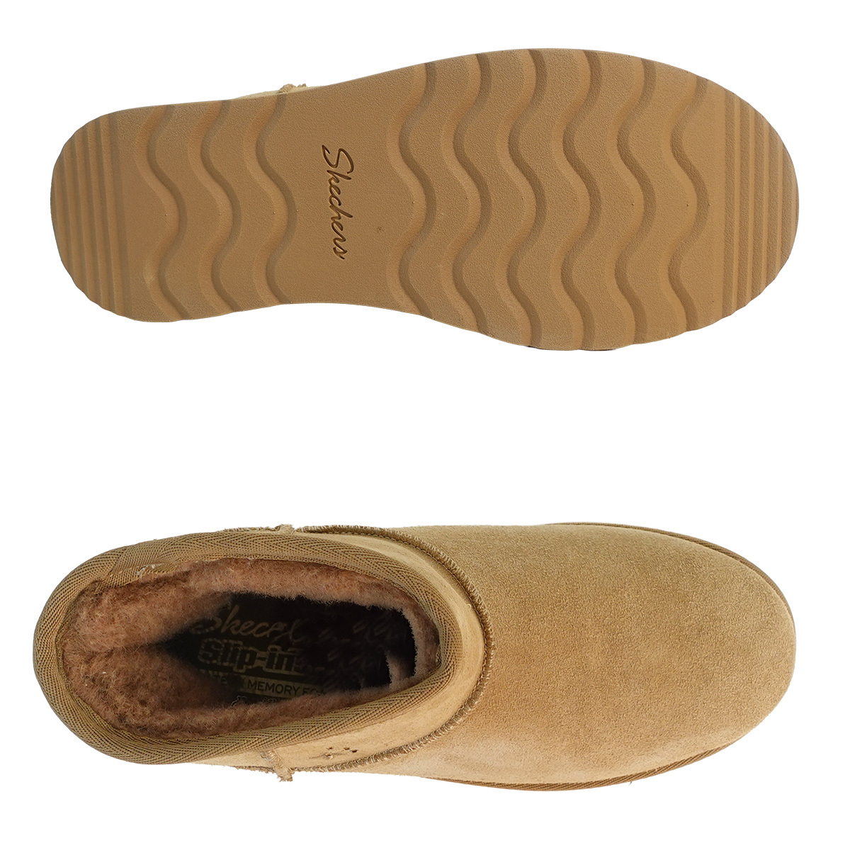 SKECHERS スケッチャーズ レディース ブーツ ムートンブーツ スリップ