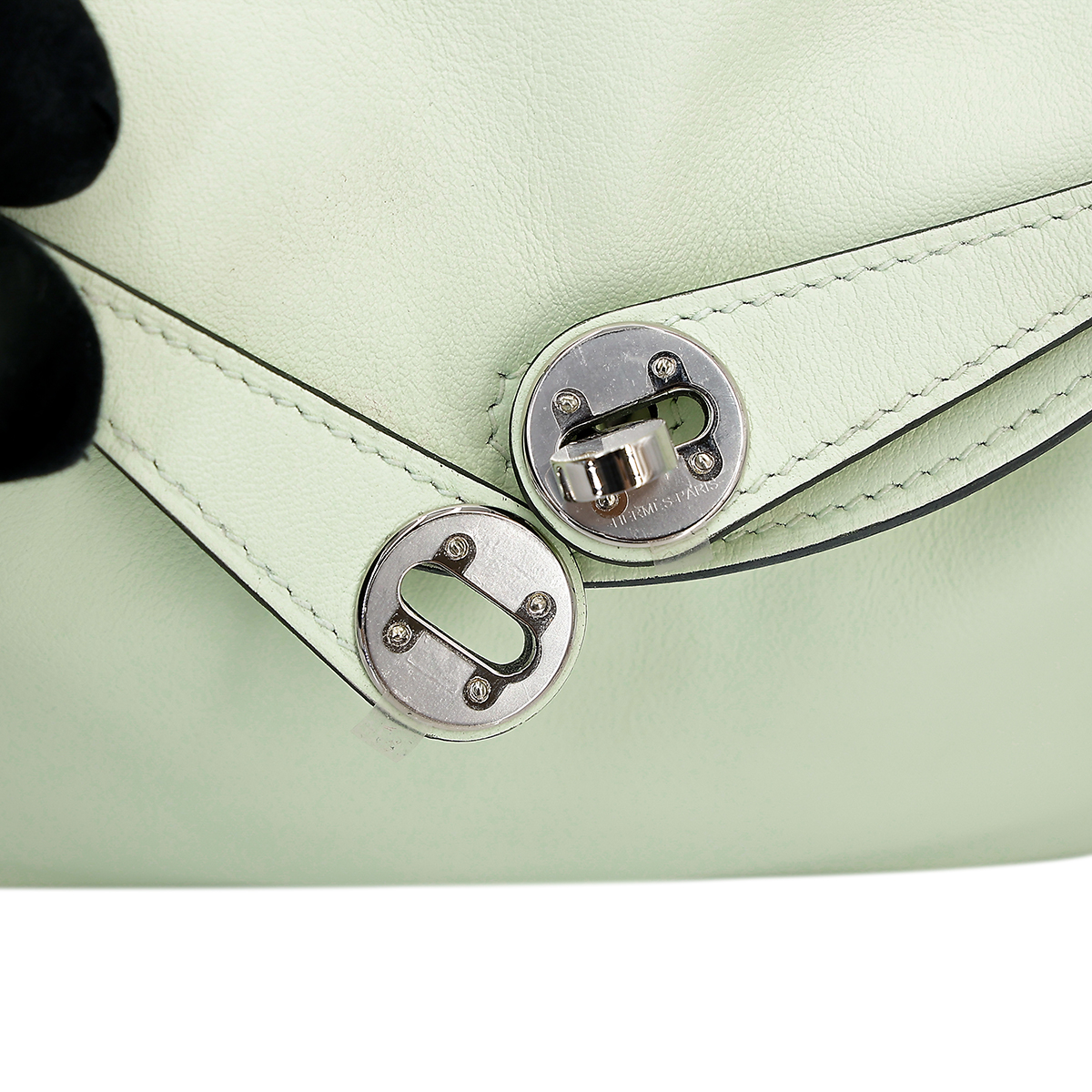 Excellent ( Rank SA ) HERMÈS Mini Lindy Vert Fizz (0S) Swift