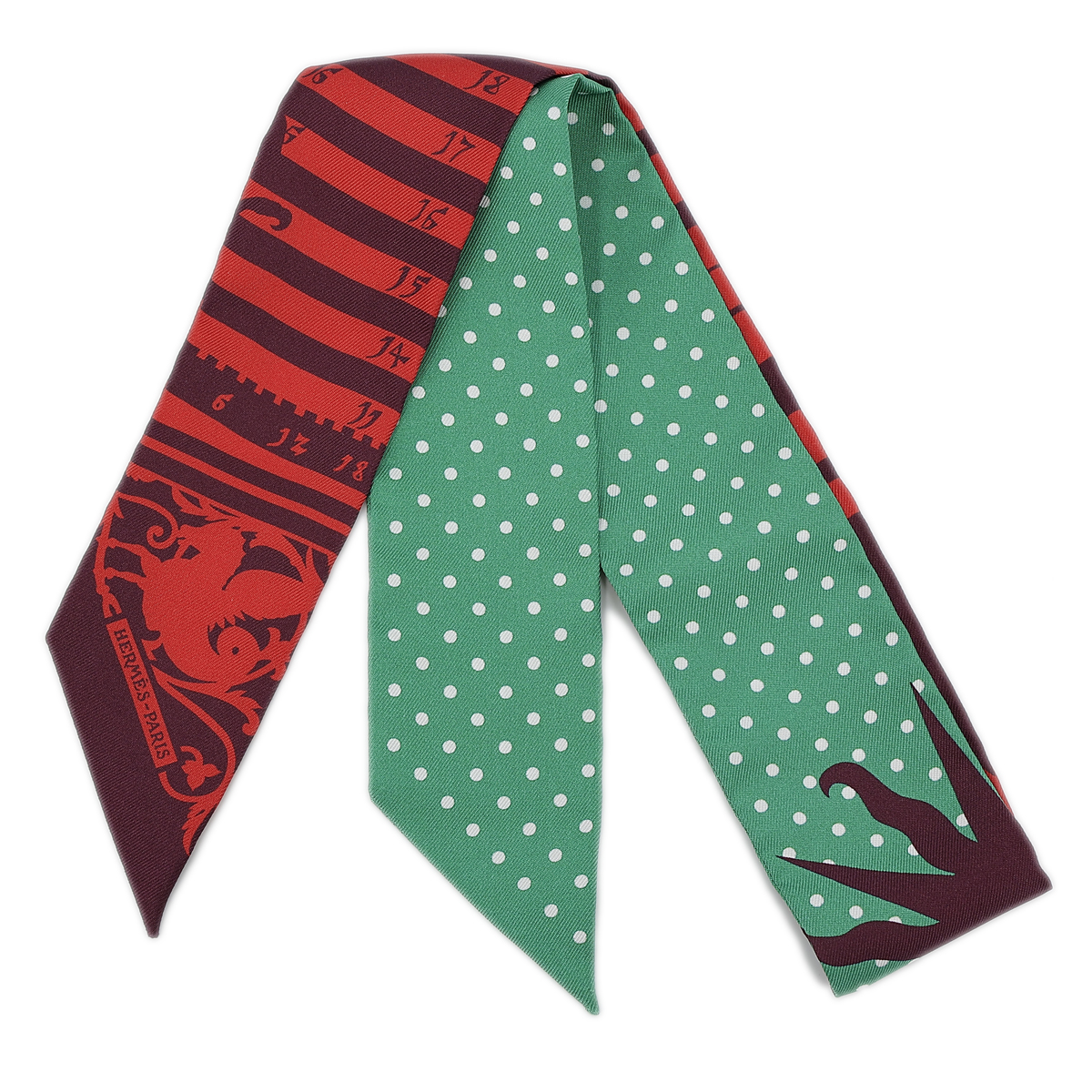 HERMÈS エルメス ツイリー オルフェウスの魅力に誘われて オレンジ