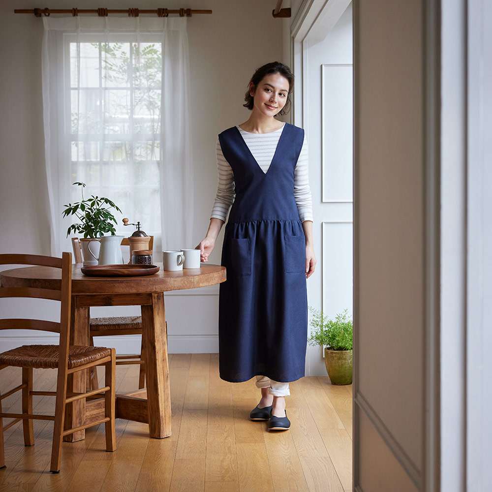 瀧本真奈美さんとつくった2WAYワンピースエプロン 通販 - ディノス