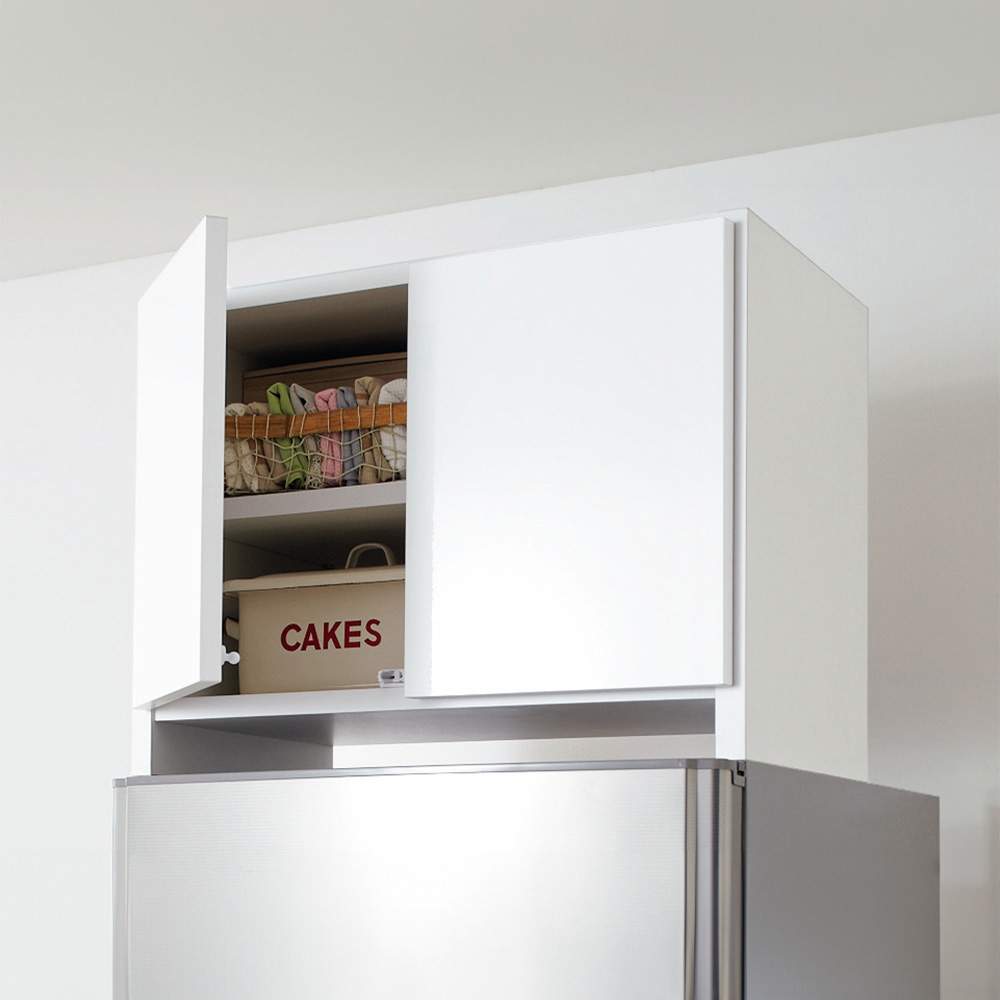 組立不要 光沢仕上げ冷蔵庫上置き 奥行35.5高さ45.5cm 通販 - ディノス