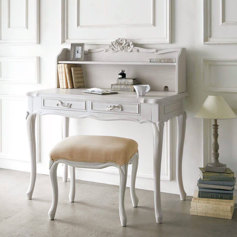 シャビーシック ホワイト フレンチ収納家具シリーズ スツール 通販