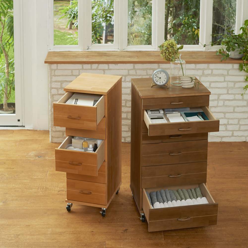 ディノス購入＊北欧デンマーク製モダン7段チェスト＊少々難あり