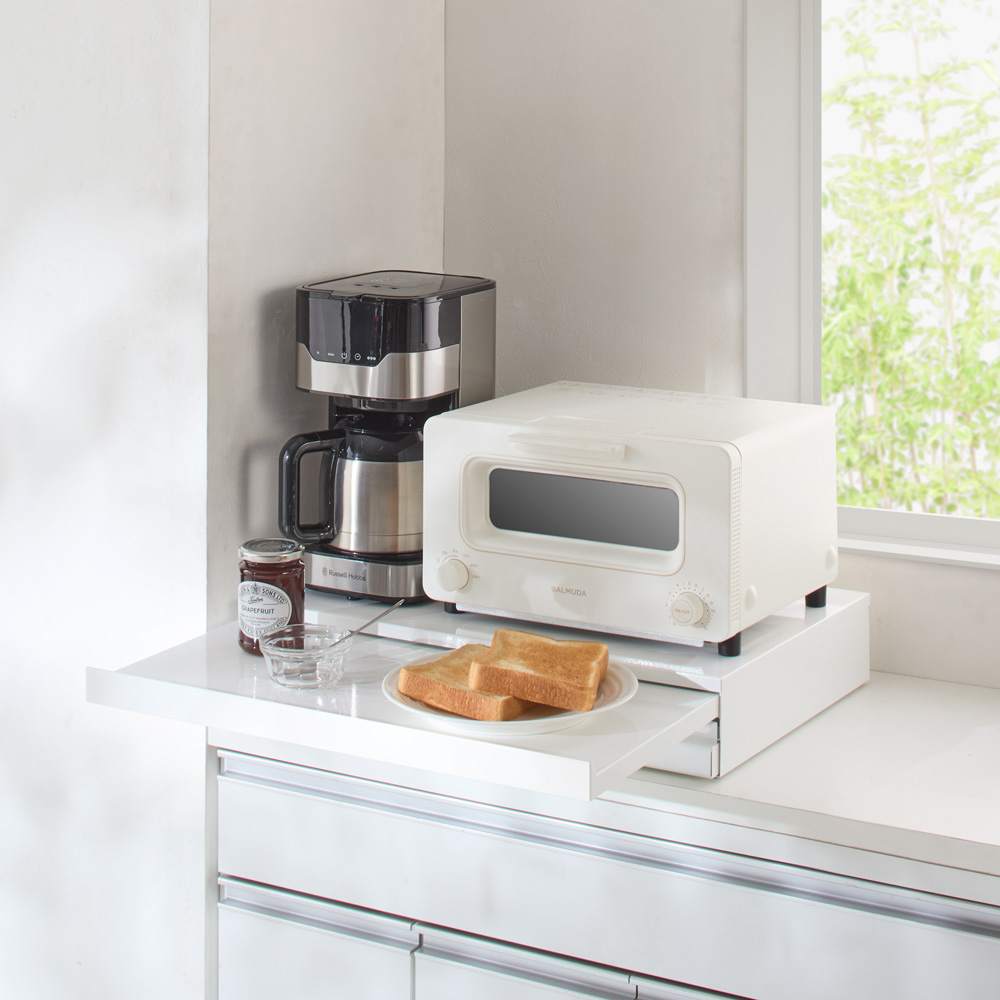 さらにグレードアップした」国産レンジ下スライドサポートテーブル 幅