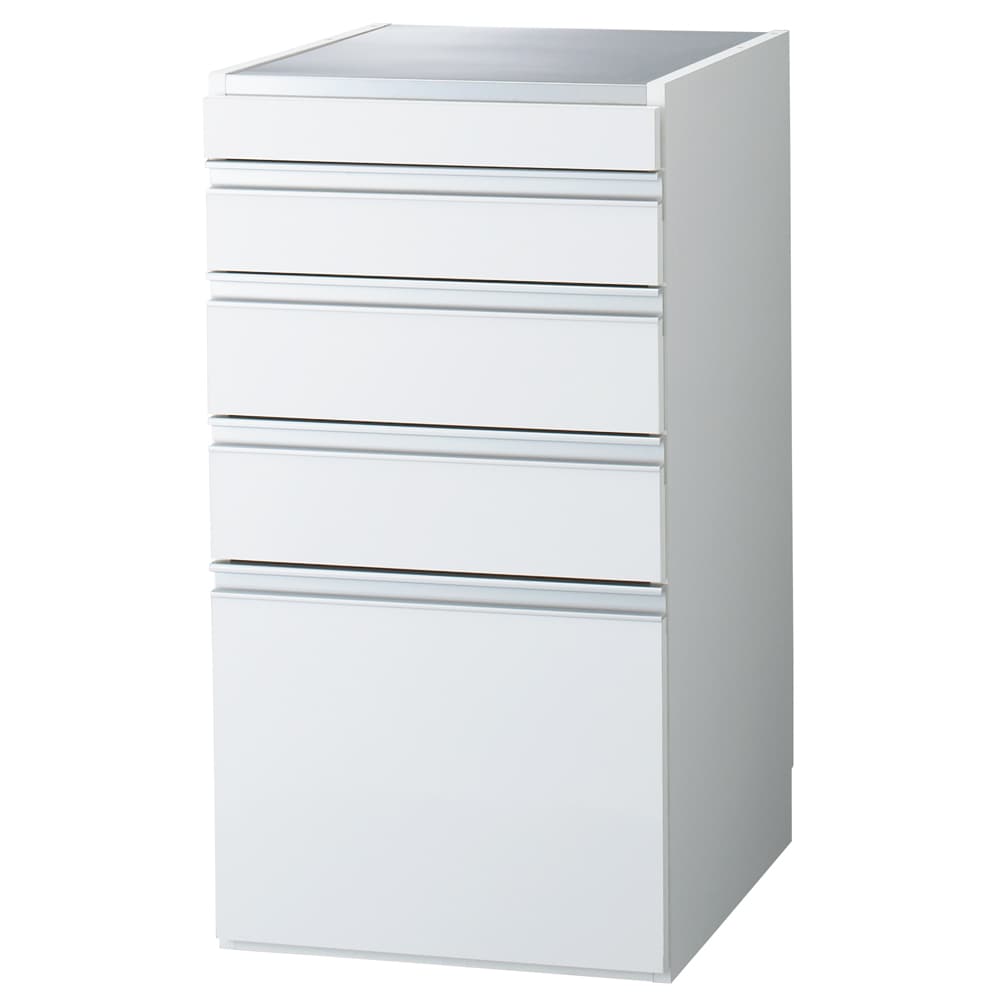 幅45奥行55高さ85cm］ダブルステンレス天板隙間収納庫 日本製 光沢