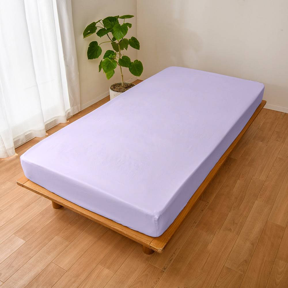 洗濯してもアイロンいらず！綿100％ スーパーソフト加工 ベッドシーツ