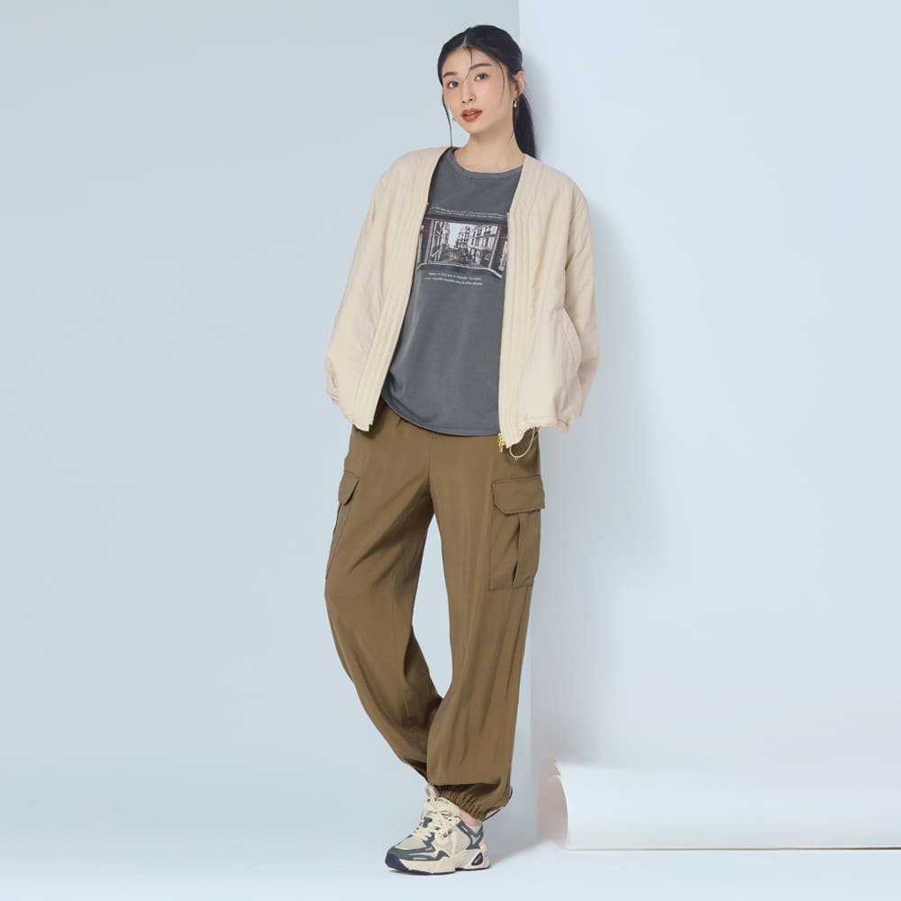 インボテックス」社中わた使用 多機能 Vネック ブルゾン 通販 - ディノス