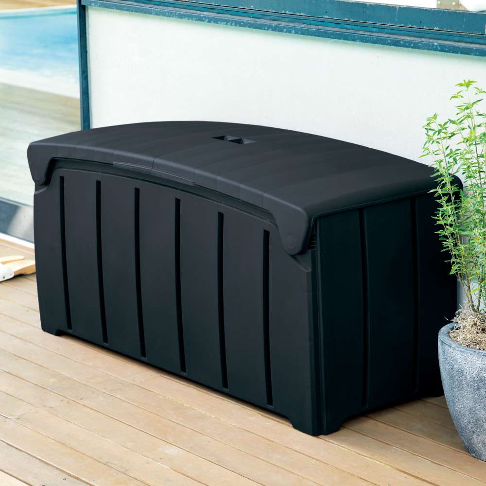 イギリス製大容量収納ベンチ （ブラック） 通販 - ディノス