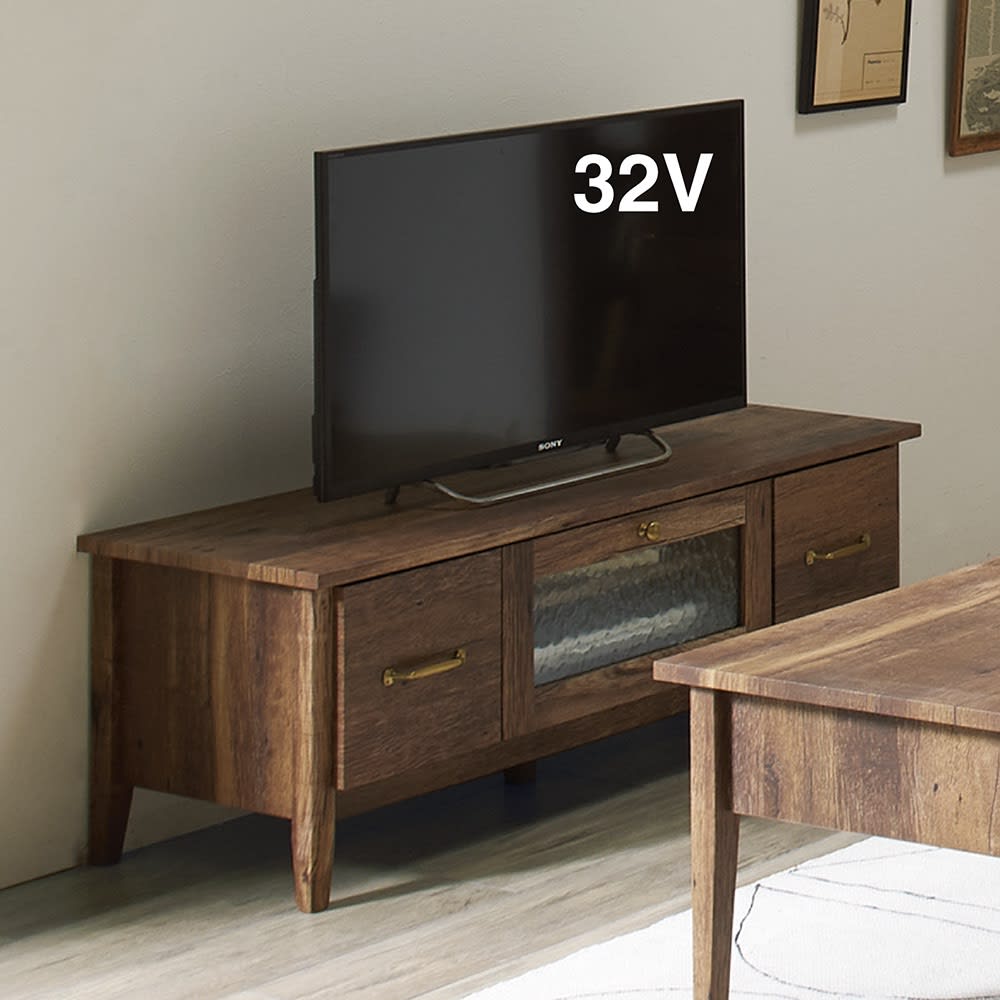 テレビ台 幅105高さ40cm 【男前なブラウンヴィンテージ調シリーズ