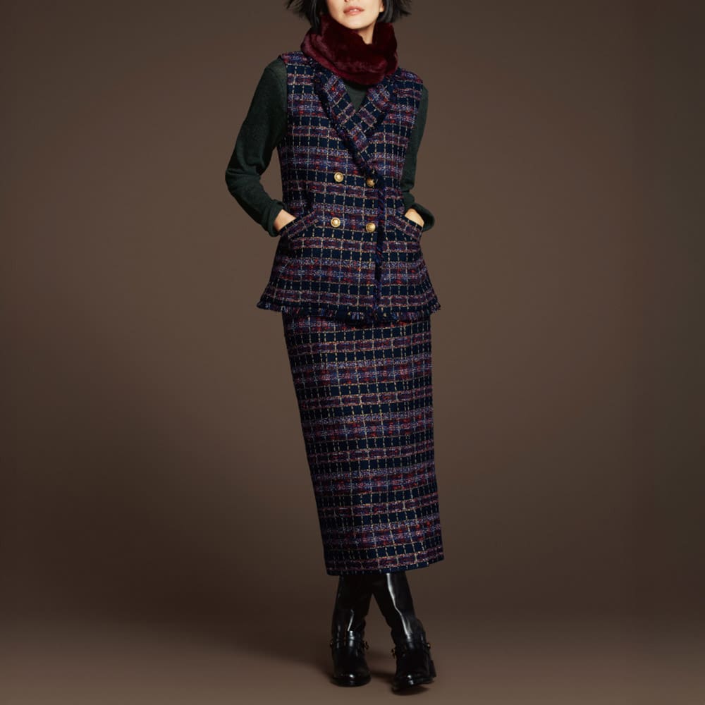 マリア・ケント社 ファンシーツイード スカート 通販 - ディノス