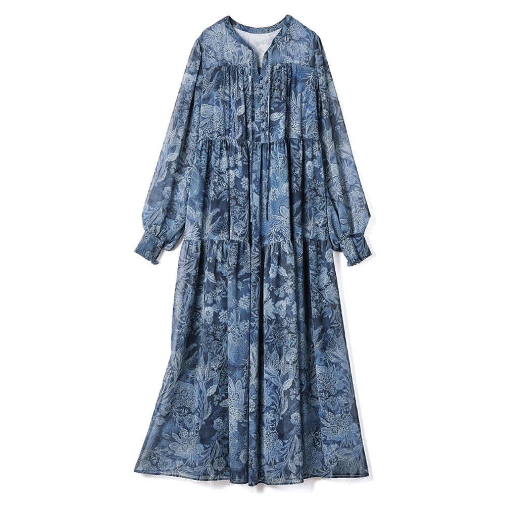 イタリア素材 バティック風プリント ワンピース 通販 - ディノス