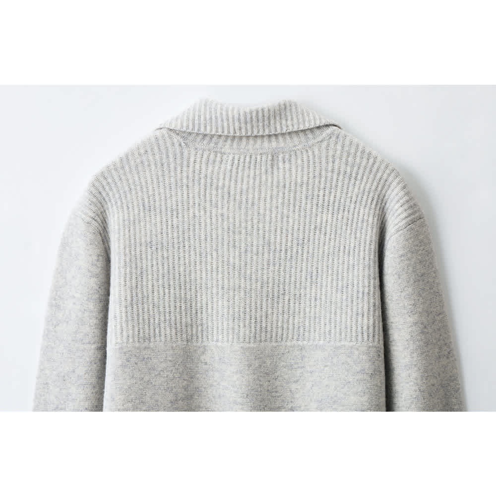 ウールカシミヤ 編み地変化 テーラード ニットジャケット 通販 - ディノス