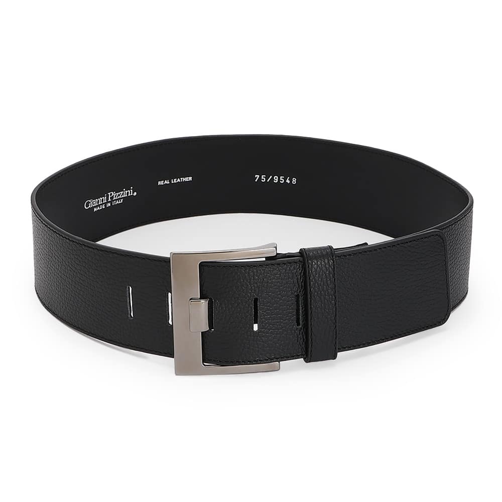 Gianni Pizzini/ジャンニピジーニ レザーワイドベルト（イタリア製