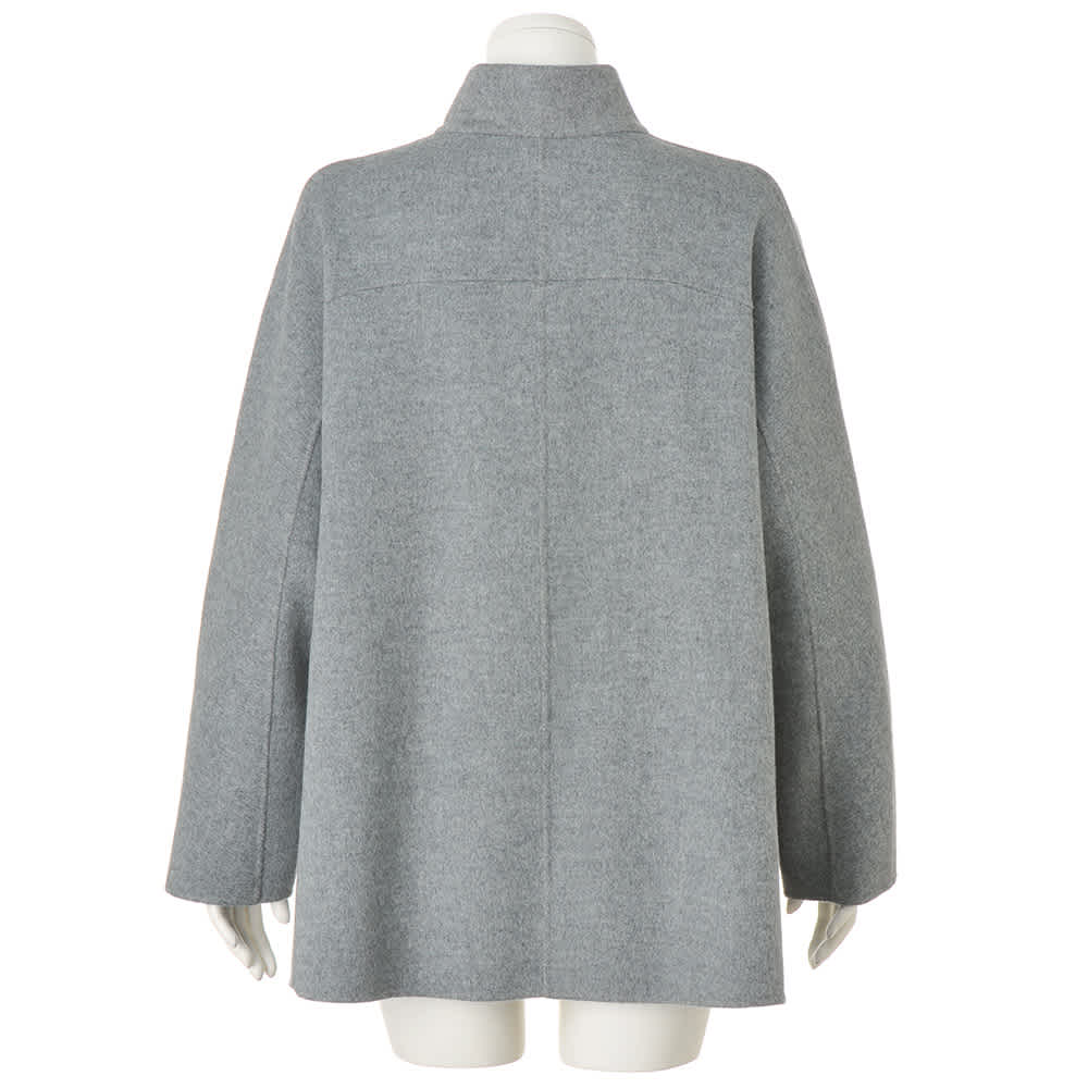 タスマニアラムウール スタンドカラー リバーシブル コート 通販