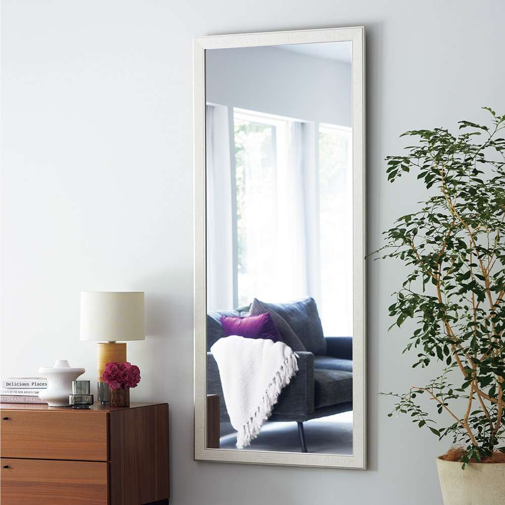 割れない軽量フィルムミラー 額装風ホワイトフレーム（フレーム幅4.5cm