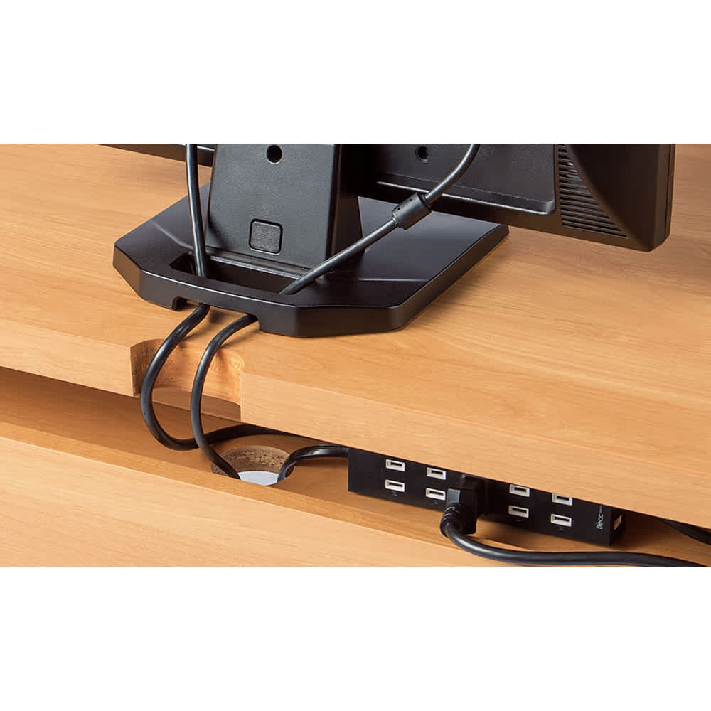 アルダー天然木 アールデザインデスクシリーズ デスク・幅120.5cm 通販