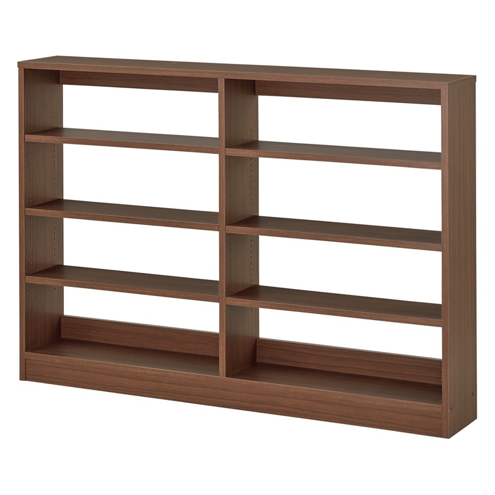 奥行き選べる背板オープン腰高本棚 幅120奥行40cm 通販 - ディノス