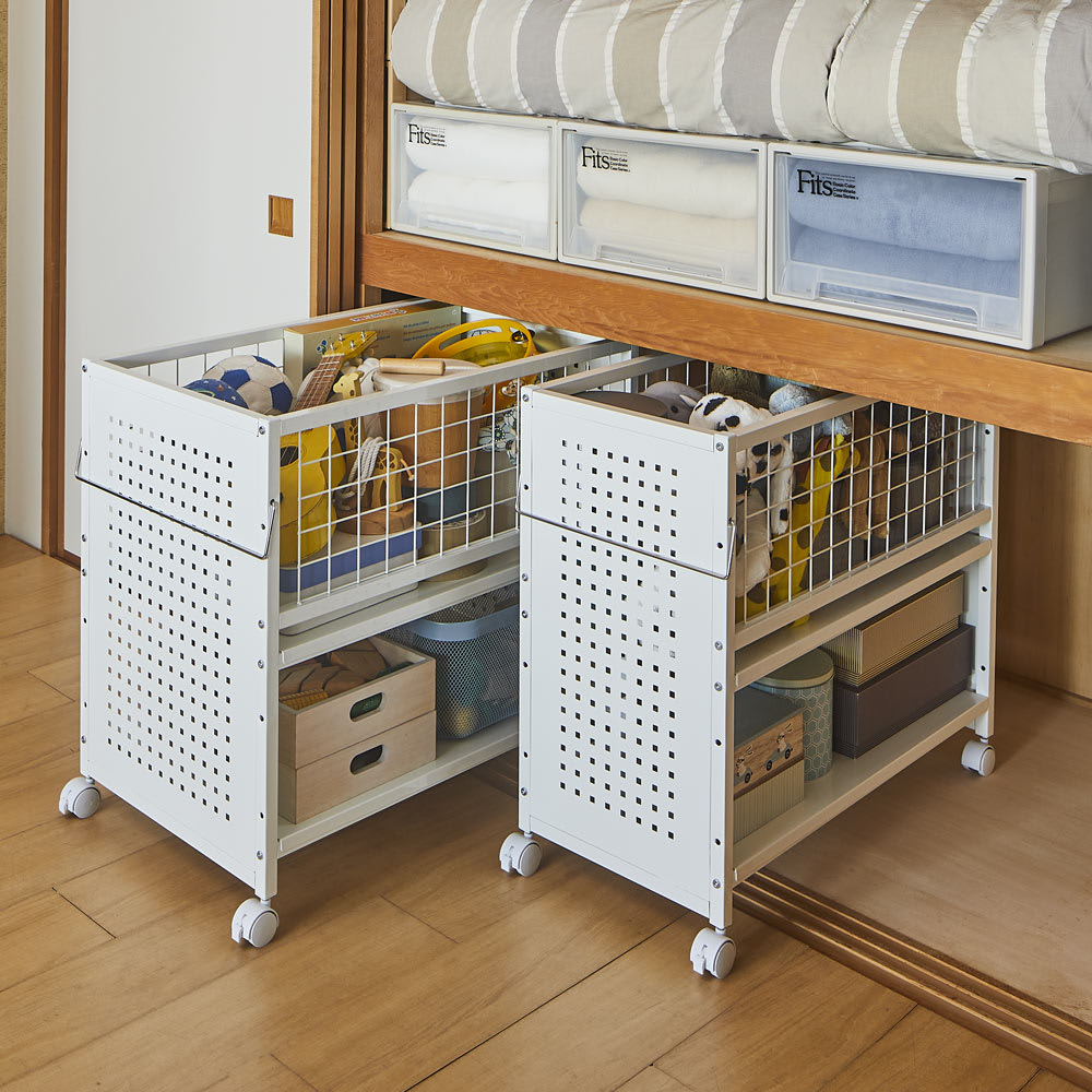 片付けラクラク！頑丈押し入れ収納ワゴン 幅45cm奥行75cm高さ65cm 通販